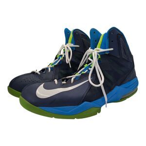 NIKE AIR MAX STUTTER STEP 2 BLUE ELECTRIC GREEN NAVY 653455-400 Size 12